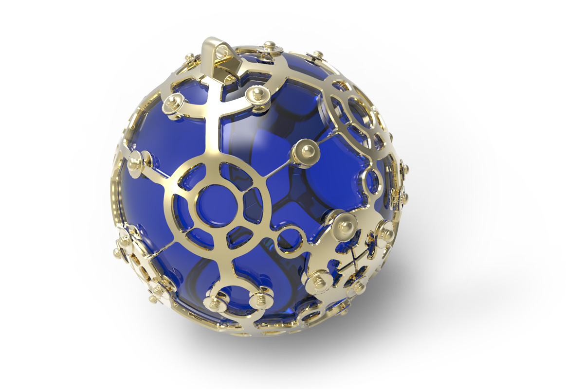         Juwelen design Ring met blauwe saffier    